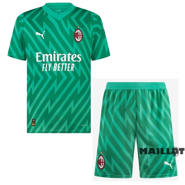 Foot Maillot Pas Cher Concept Conjunto De Enfant AC Milan 2023 2024 Vert