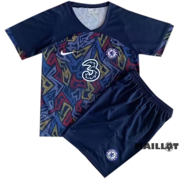 Foot Maillot Pas Cher Concept Conjunto De Enfant Chelsea 2023 2024 Bleu Marine