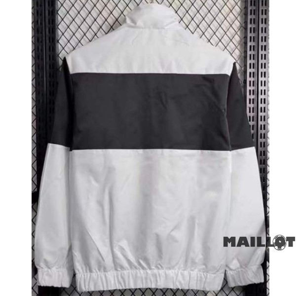 Foot Maillot Pas Cher Coupe Vent AC Milan 2023 2024 Blanc Noir
