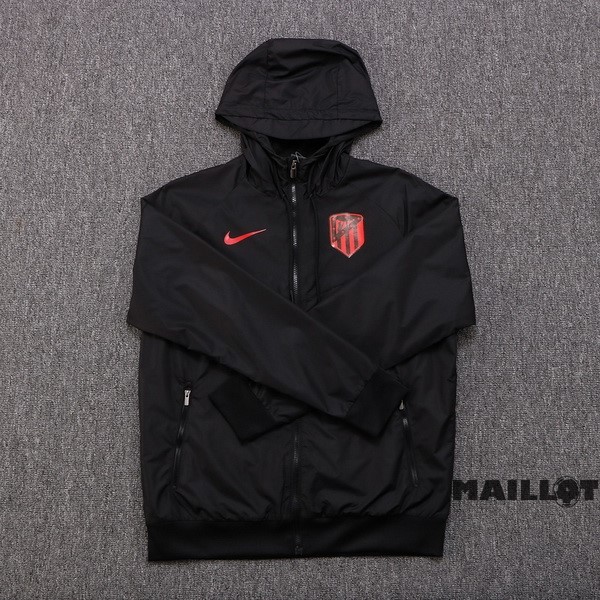 Foot Maillot Pas Cher Coupe Vent Atlético Madrid 2022 2023 Noir