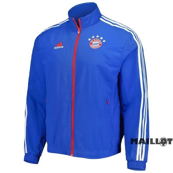 Foot Maillot Pas Cher Coupe Vent Bayern Múnich 2023 2024 Bleu Rouge Blanc