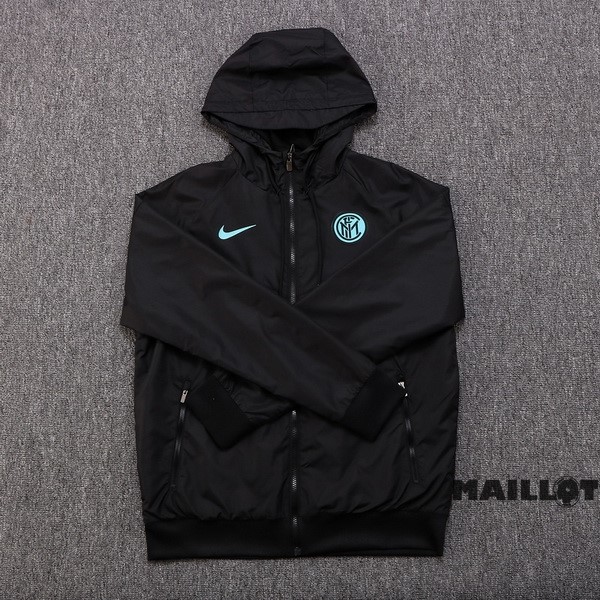Foot Maillot Pas Cher Coupe Vent Inter Milán 2022 2023 Noir