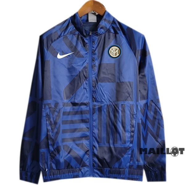 Foot Maillot Pas Cher Coupe Vent Inter Milán 2023 2024 Bleu Marine