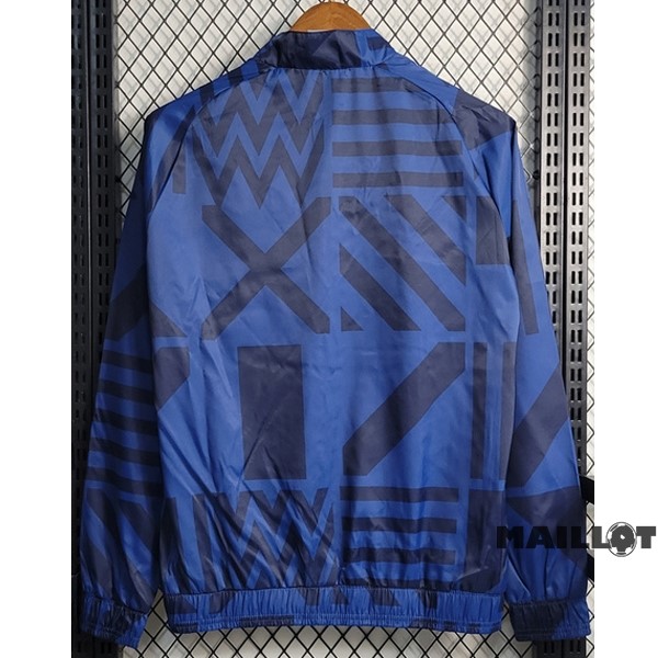 Foot Maillot Pas Cher Coupe Vent Inter Milán 2023 2024 Bleu Marine