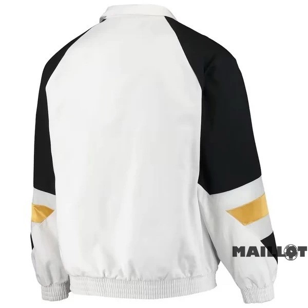 Foot Maillot Pas Cher Coupe Vent Juventus 2023 2024 Blanc I Noir