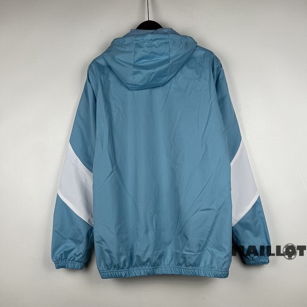 Foot Maillot Pas Cher Coupe Vent Manchester City 2023 2024 Bleu