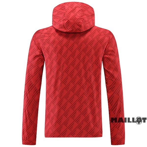 Foot Maillot Pas Cher Coupe Vent Manchester United 2022 2023 Rouge Blanc