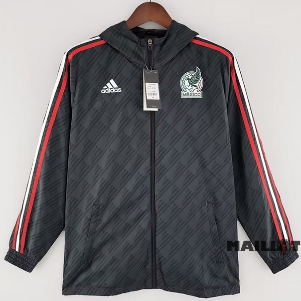 Foot Maillot Pas Cher Coupe Vent Mexique 2022 Noir Rouge