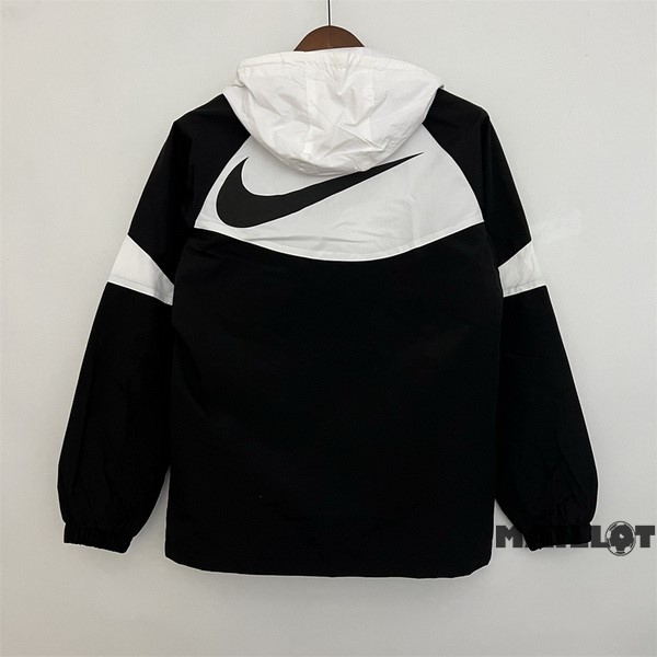 Foot Maillot Pas Cher Coupe Vent Nike 2023 2024 Noir I Blanc