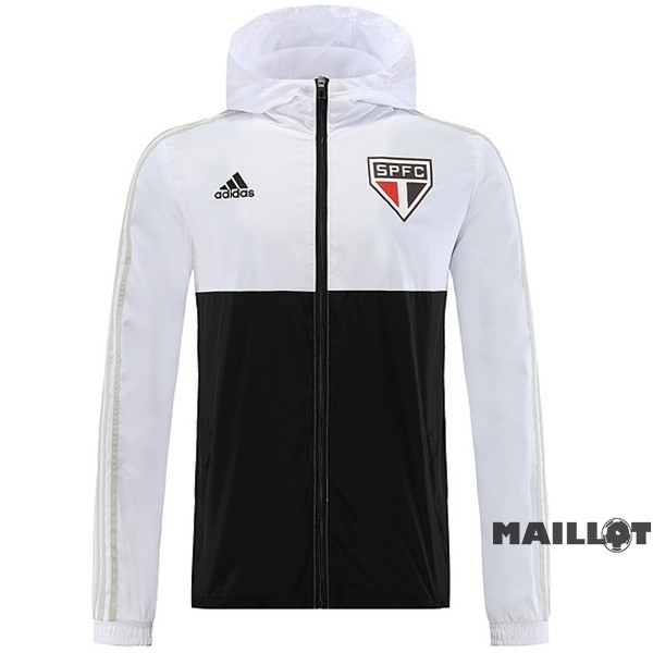 Foot Maillot Pas Cher Coupe Vent São Paulo 2023 2024 Blanc Noir