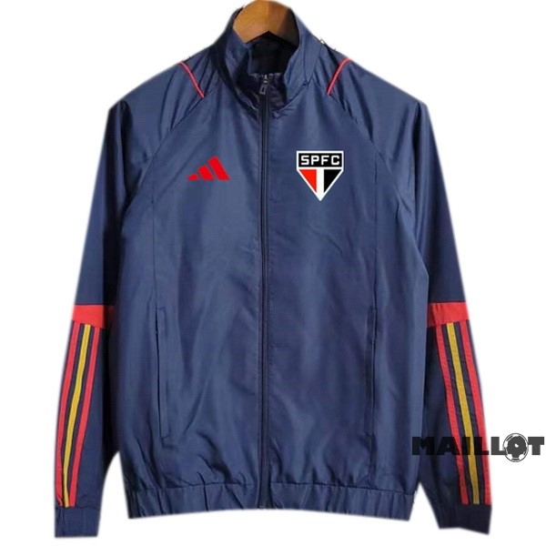 Foot Maillot Pas Cher Coupe Vent São Paulo 2023 2024 Bleu Marine