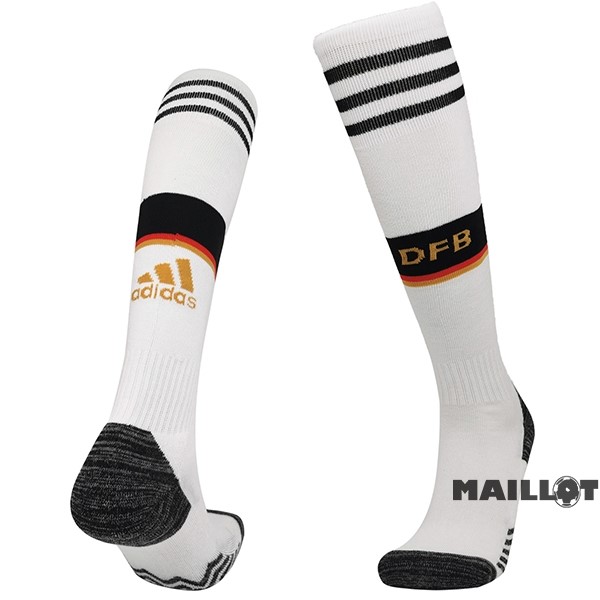 Foot Maillot Pas Cher Domicile Chaussette Allemagne 2022 Blanc