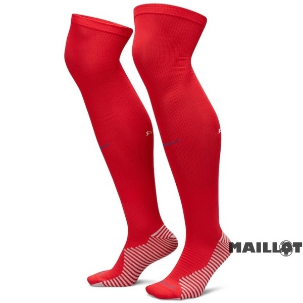 Foot Maillot Pas Cher Domicile Chaussette Atlético Madrid 2023 2024 Rouge
