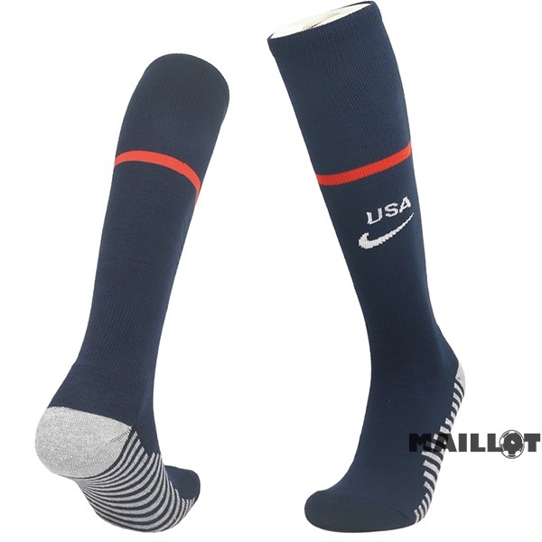 Foot Maillot Pas Cher Domicile Chaussette Estados Unidos 2022 Bleu