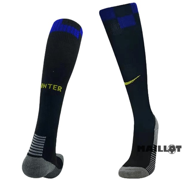 Foot Maillot Pas Cher Domicile Chaussette Inter Milán 2023 2024 Noir