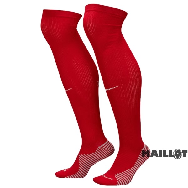 Foot Maillot Pas Cher Domicile Chaussette Liverpool 2023 2024 Rouge
