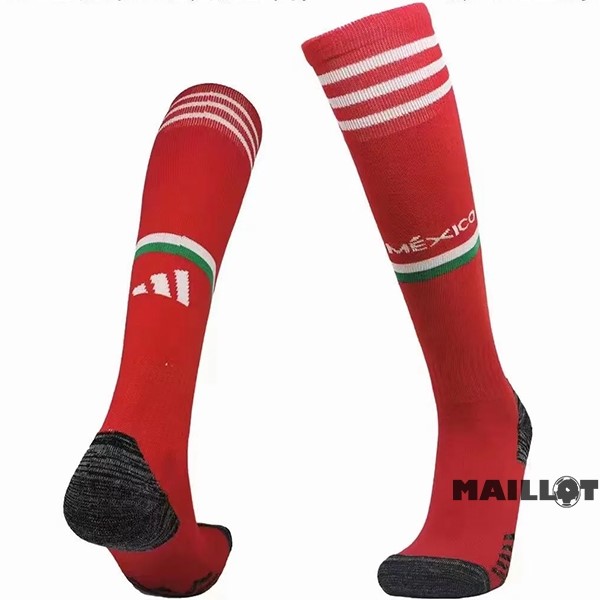Foot Maillot Pas Cher Domicile Chaussette Mexique 2022 Rouge