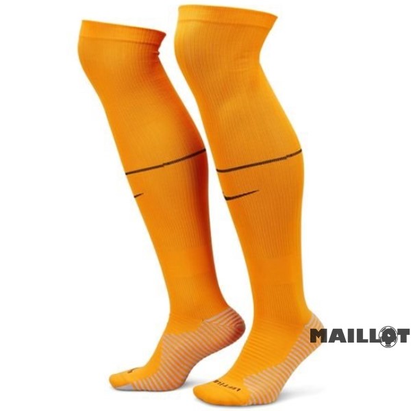 Foot Maillot Pas Cher Domicile Chaussette Pays Bas 2022 Jaune