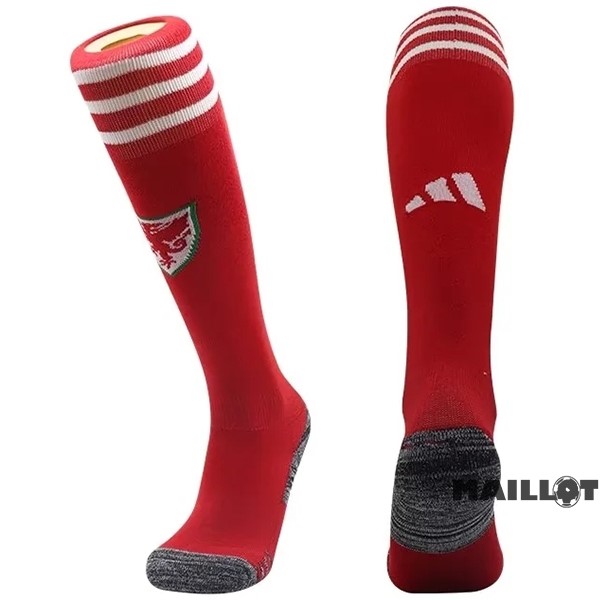 Foot Maillot Pas Cher Domicile Chaussette Pays de Galles 2022 Rouge