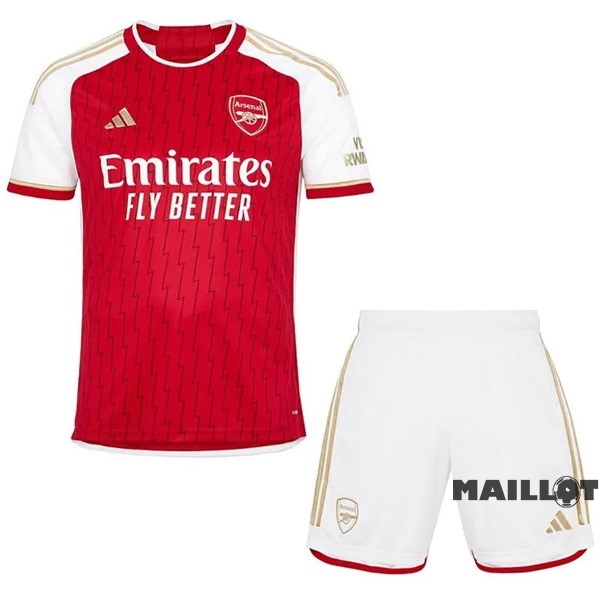 Foot Maillot Pas Cher Domicile Conjunto De Enfant Arsenal 2023 2024 Rouge