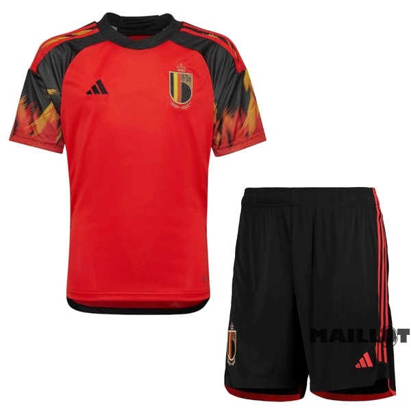 Foot Maillot Pas Cher Domicile Conjunto De Enfant Belgique 2022 Rouge