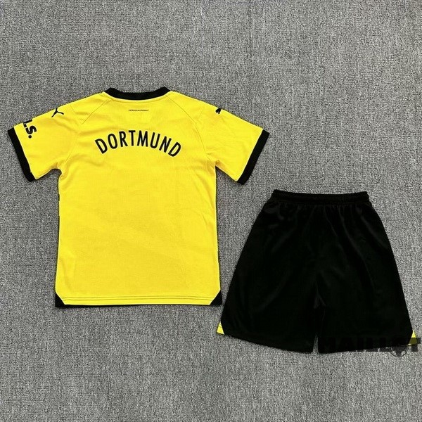Foot Maillot Pas Cher Domicile Conjunto De Enfant Borussia Dortmund 2023 2024 Jaune