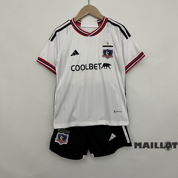 Foot Maillot Pas Cher Domicile Conjunto De Enfant Colo Colo 2023 2024 Blanc