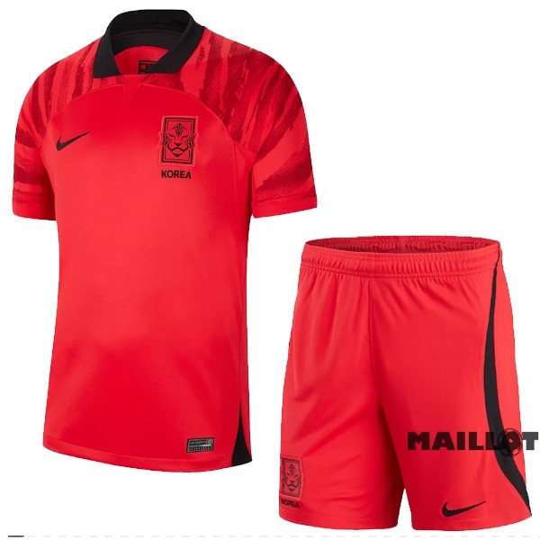 Foot Maillot Pas Cher Domicile Conjunto De Enfant Corée 2022 Rouge