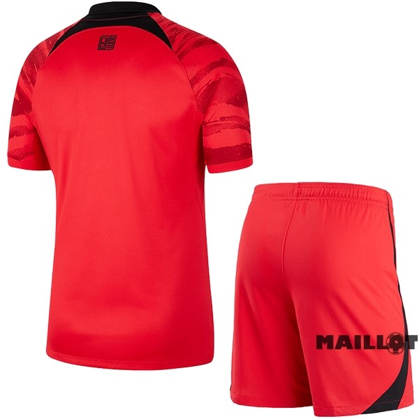 Foot Maillot Pas Cher Domicile Conjunto De Enfant Corée 2022 Rouge