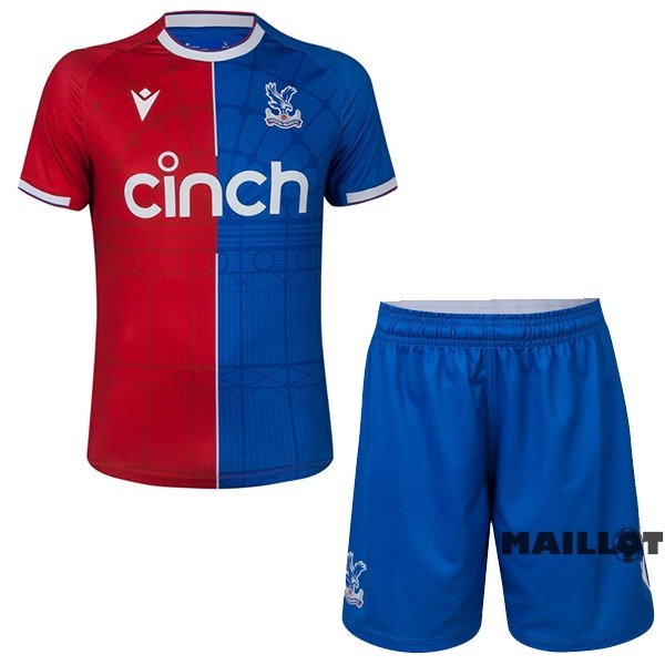 Foot Maillot Pas Cher Domicile Conjunto De Enfant Crystal Palace 2023 2024 Rouge Bleu