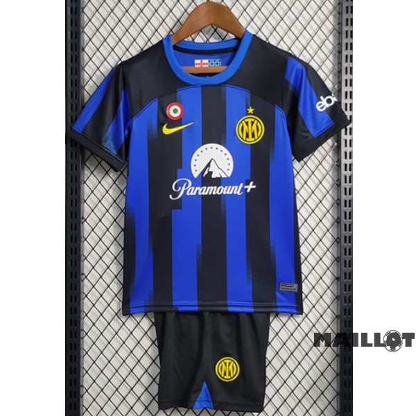 Foot Maillot Pas Cher Domicile Conjunto De Enfant Inter Milán 2023 2024 Bleu