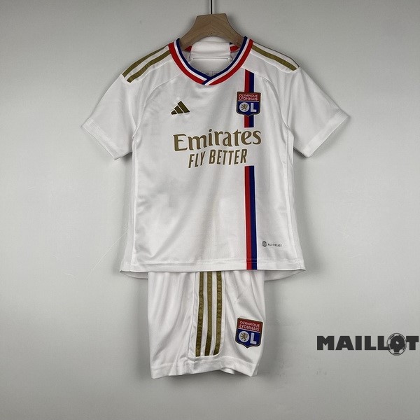 Foot Maillot Pas Cher Domicile Conjunto De Enfant Lyon 2023 2024 Blanc