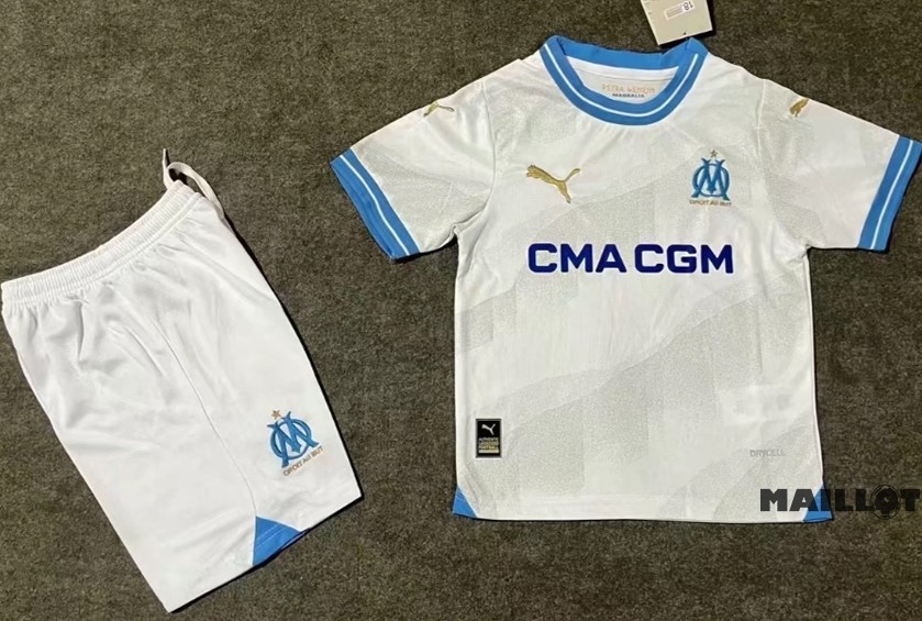 Foot Maillot Pas Cher Domicile Conjunto De Enfant Marsella 2023 2024 Blanc