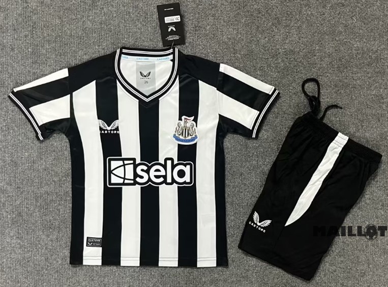 Foot Maillot Pas Cher Domicile Conjunto De Enfant Newcastle United 2023 2024 Blanc Noir
