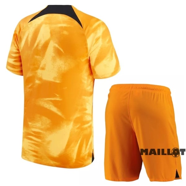 Foot Maillot Pas Cher Domicile Conjunto De Enfant Pays Bas 2022 Orange