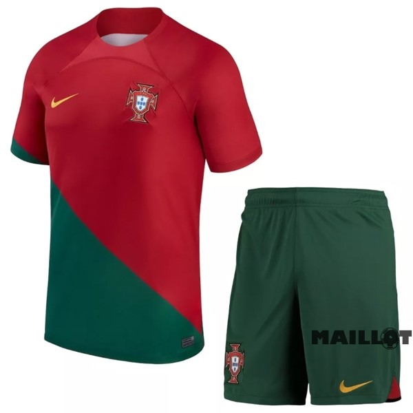 Foot Maillot Pas Cher Domicile Conjunto De Enfant Portugal 2022 Rouge