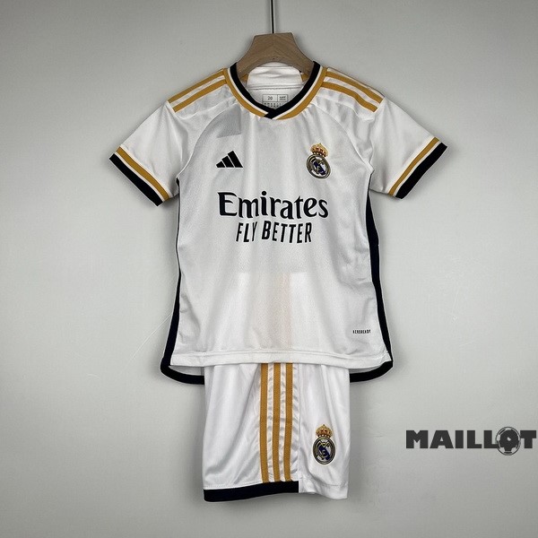 Foot Maillot Pas Cher Domicile Conjunto De Enfant Real Madrid 2023 2024 Blanc