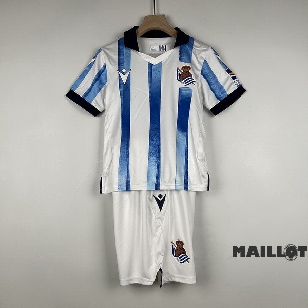 Foot Maillot Pas Cher Domicile Conjunto De Enfant Real Sociedad 2023 2024 Blanc Bleu