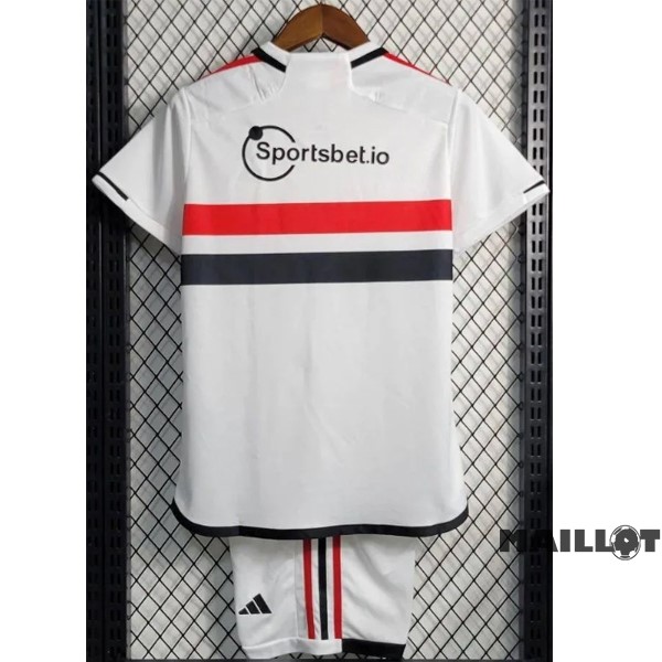 Foot Maillot Pas Cher Domicile Conjunto De Enfant São Paulo 2023 2024 Blanc