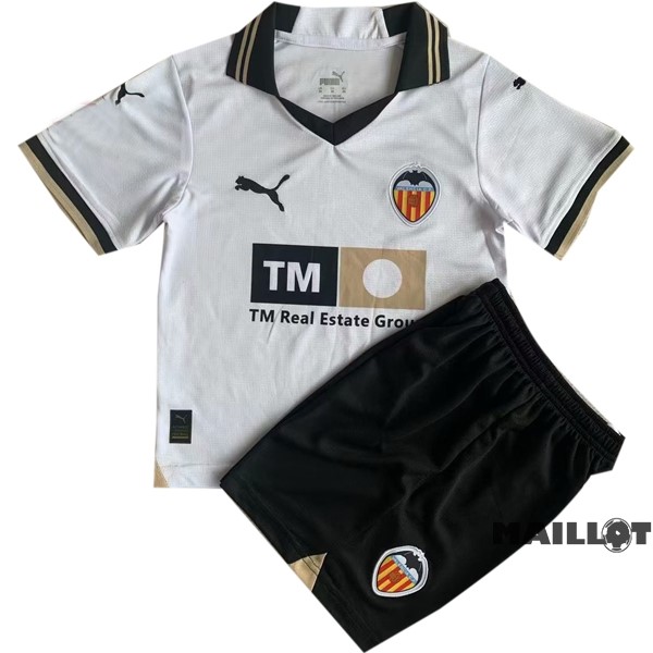 Foot Maillot Pas Cher Domicile Conjunto De Enfant Valencia 2023 2024 Blanc