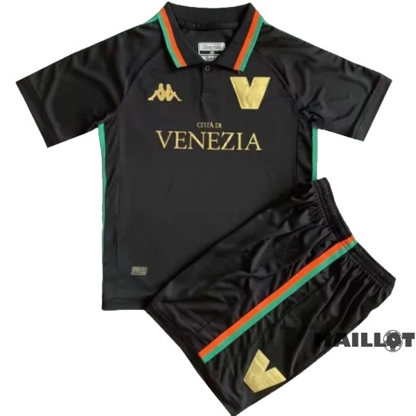 Foot Maillot Pas Cher Domicile Conjunto De Enfant Venezia 2022 2023 Noir