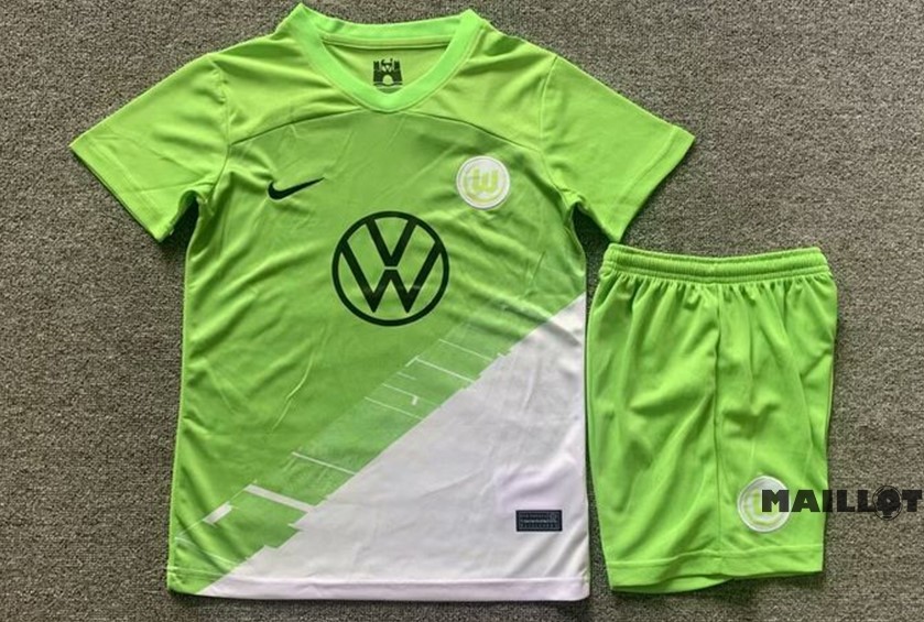 Foot Maillot Pas Cher Domicile Conjunto De Enfant Wolfsburgo 2023 2024 Vert