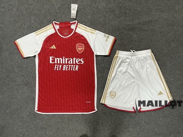 Foot Maillot Pas Cher Domicile Conjunto De Homme Arsenal 2023 2024 Rouge Blanc