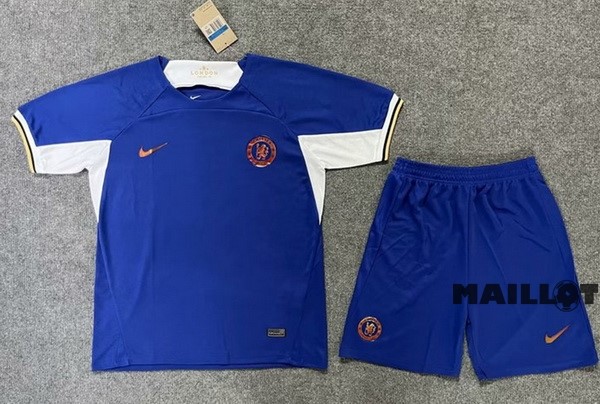 Foot Maillot Pas Cher Domicile Conjunto De Homme Chelsea 2023 2024 Bleu