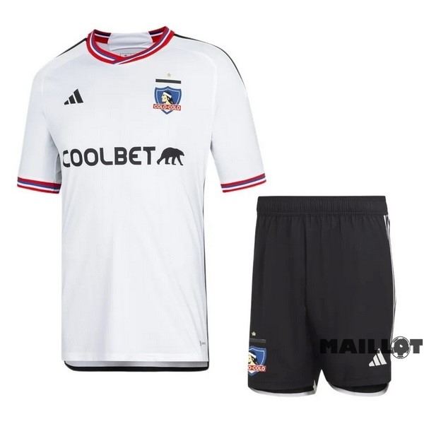 Foot Maillot Pas Cher Domicile Conjunto De Homme Colo Colo 2023 2024 Blanc