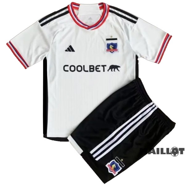 Foot Maillot Pas Cher Domicile Conjunto De Homme Colo Colo 2023 2024 Blanc