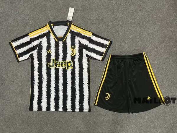 Foot Maillot Pas Cher Domicile Conjunto De Homme Juventus 2023 2024 Blanc Noir