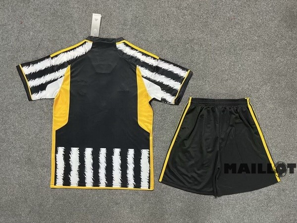 Foot Maillot Pas Cher Domicile Conjunto De Homme Juventus 2023 2024 Blanc Noir