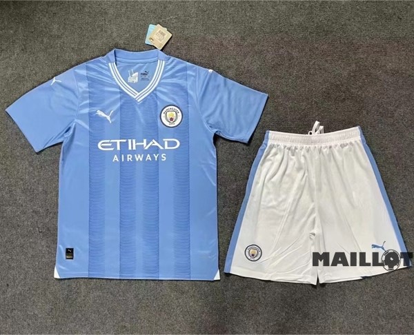Foot Maillot Pas Cher Domicile Conjunto De Homme Manchester City 2023 2024 Bleu