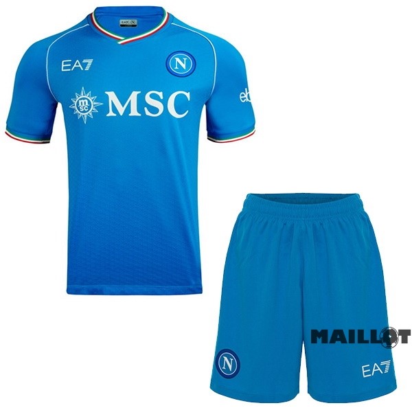 Foot Maillot Pas Cher Domicile Conjunto De Homme Napoli 2023 2024 Bleu